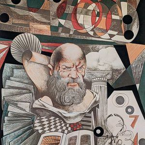 Original lithograph by American artist Siegfried Gerhard Reinhardt (1925-1984)